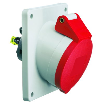 Anbausteckdose Quick-Connect geneigt 16A 5p 400V 6h, IP44