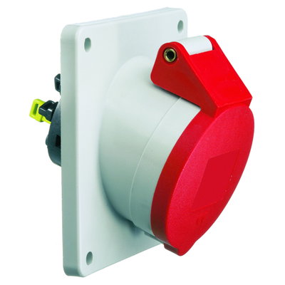 Anbausteckdose Quick-Connect geneigt 32A 5p 400V 6h, IP44