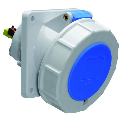 Anbausteckdose Quick-Connect geneigt 16A 3p 230V 6h, IP67