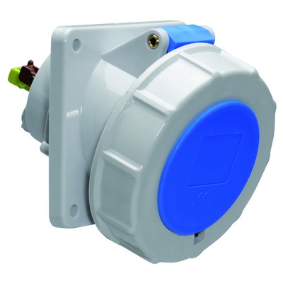 Anbausteckdose Quick-Connect geneigt 32A 3p 230V 6h, IP67