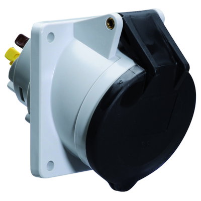 Anbausteckdose Quick-Connect TE geneigt 32A 4p 500V 7h, IP44