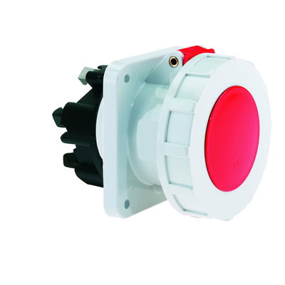 Anbausteckdose Quick-Connect TE gerade 63A 5p 400V 6h, IP67