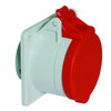 Anbausteckdose Quick-Connect gerade, mit Doppelklemme 16A 5p 400V 6h, IP44