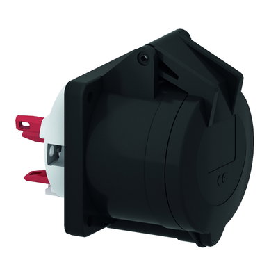 Anbausteckdose Quick-Connect gerade 32A 5p 400V 6h, IP44