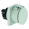 Anbausteckdose TE gerade 63A 5p >50V grau 1h, IP44
