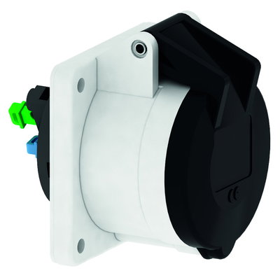 Anbausteckdose Quick-Connect TE gerade 16A 5p 690V 5h, IP44
