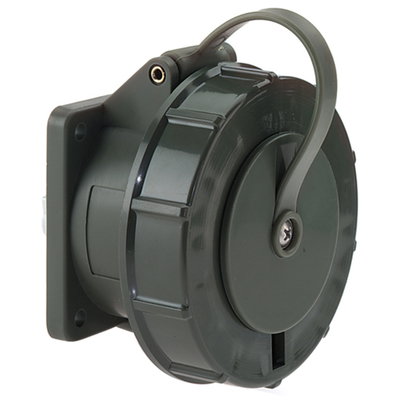 Anbausteckdose Quick-Connect TN gerade 32A 5p 440V 11h, IP67
