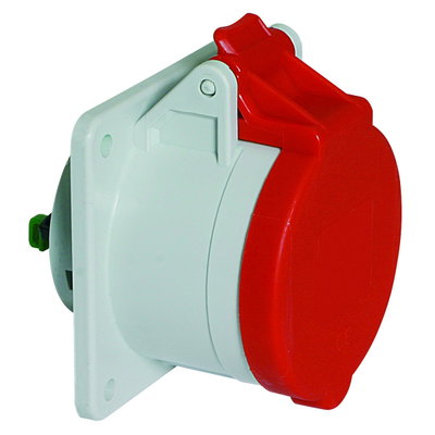 Anbausteckdose Quick-Connect TE gerade 16A 4p 400V 6h, IP44