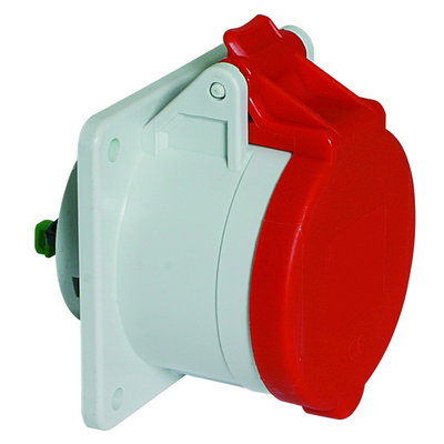 Anbausteckdose Quick-Connect TE gerade 16A 5p 400V 6h, IP44