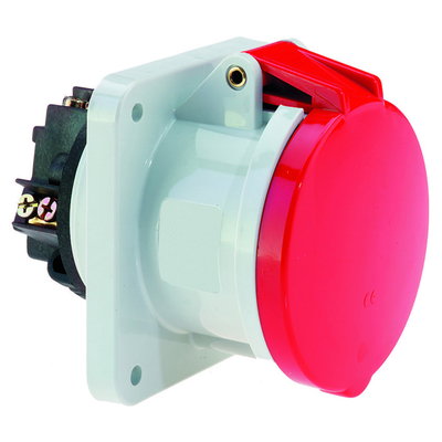 Anbausteckdose TE gerade 63A 4p 400V 6h, IP44