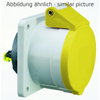 Anbausteckdose Quick-Connect gerade 16A 3p 110V 4h, IP44