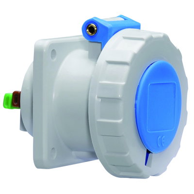 Anbausteckdose Quick-Connect gerade 32A 3p 230V 6h, IP67