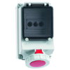 Wandsteckdose TE abgesichert 63A 5p 400V 6h, IP67