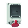 Wandsteckdose TE abgesichert 63A 5p 400V 6h, IP44