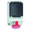 Wandsteckdose TE abgesichert 63A 5p 400V 6h, IP44