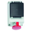 Wandsteckdose TE abgesichert 63A 5p 400V 6h, IP44