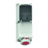 Wandsteckdose TE abgesichert 125A 5p 400V 6h, IP67
