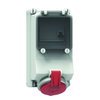 Wandsteckdose Quick-Connect TE, abgesichert 32A 5p 400V 6h, IP44