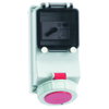 Wandsteckdose Quick-Connect TE, abgesichert 16A 5p 400V 6h, IP67