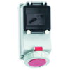 Wandsteckdose Quick-Connect TE, abgesichert 16A 5p 400V 6h, IP67