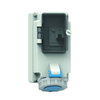 Wandsteckdose Quick-Connect TE, abgesichert 16A 3p 230V 6h, IP67