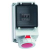 Wandsteckdose TE abgesichert 63A 5p 400V 6h, IP67