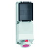 Wandsteckdose TE abgesichert 125A 4p 400V 6h, IP67