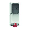 Wandsteckdose TE abgesichert 63A 5p 400V 6h, IP44