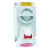 Wandsteckdose TE abschaltbar, verriegelt 16A 4p 400V 6h, IP67