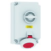 Wandsteckdose TE abschaltbar, verriegelt 32A 7p 400V 6h, IP67