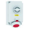 Wandsteckdose TE abschaltbar, verriegelt 32A 7p 400V 6h, IP67