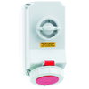 Wandsteckdose TE abschaltbar, verriegelt 32A 5p 400V 6h, IP67
