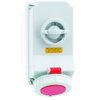 Wandsteckdose TE abschaltbar, verriegelt 32A 5p 400V 6h, IP67