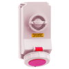 Wandsteckdose TE abschaltbar, verriegelt 32A 5p 400V 6h, IP67