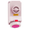 Wandsteckdose TE abschaltbar, verriegelt 32A 5p 400V 6h, IP67