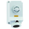 Wandsteckdose TE abschaltbar, verriegelt 63A 5p 500V 7h, IP67