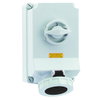 Wandsteckdose TE abschaltbar, verriegelt 63A 5p 500V 7h, IP67