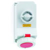 Wandsteckdose TE abschaltbar, verriegelt 16A 4p 400V 6h, IP67