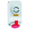Wandsteckdose TE abschaltbar, verriegelt 32A 7p 400V 6h, IP44