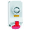 Wandsteckdose TE abschaltbar, verriegelt 32A 7p 400V 6h, IP44