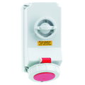 Wandsteckdose TE abschaltbar, verriegelt 32A 4p 380 und 440V 3h, IP67