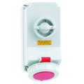Wandsteckdose TE abschaltbar, verriegelt 32A 4p 380 und 440V 3h, IP67