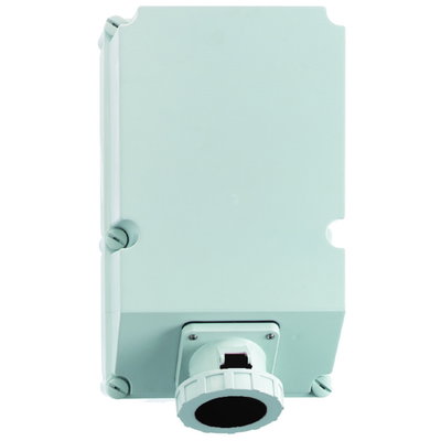Wandsteckdose TE abschaltbar, verriegelt 125A 4p 500V 7h, IP67