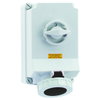 Wandsteckdose TE abschaltbar, verriegelt 63A 4p 500V 7h, IP67