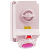 Wandsteckdose TE abschaltbar, verriegelt 63A 5p 400V 6h, IP67