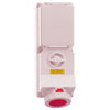 Wandsteckdose TE abschaltbar, verriegelt 125A 5p 400V 6h, IP67