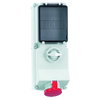 Wandsteckdose TE abschaltbar, abgesichert 63A 5p 400V 6h, IP44