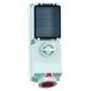 Wandsteckdose TE abschaltbar, abgesichert 32A 5p 400V 6h, IP67