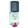 Wandsteckdose abschaltbar, verriegelt, abgesichert 32A 5p 400V 6h, IP44