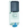 Wandsteckdose TE abschaltbar, abgesichert 16A 4p 230V 9h, IP44